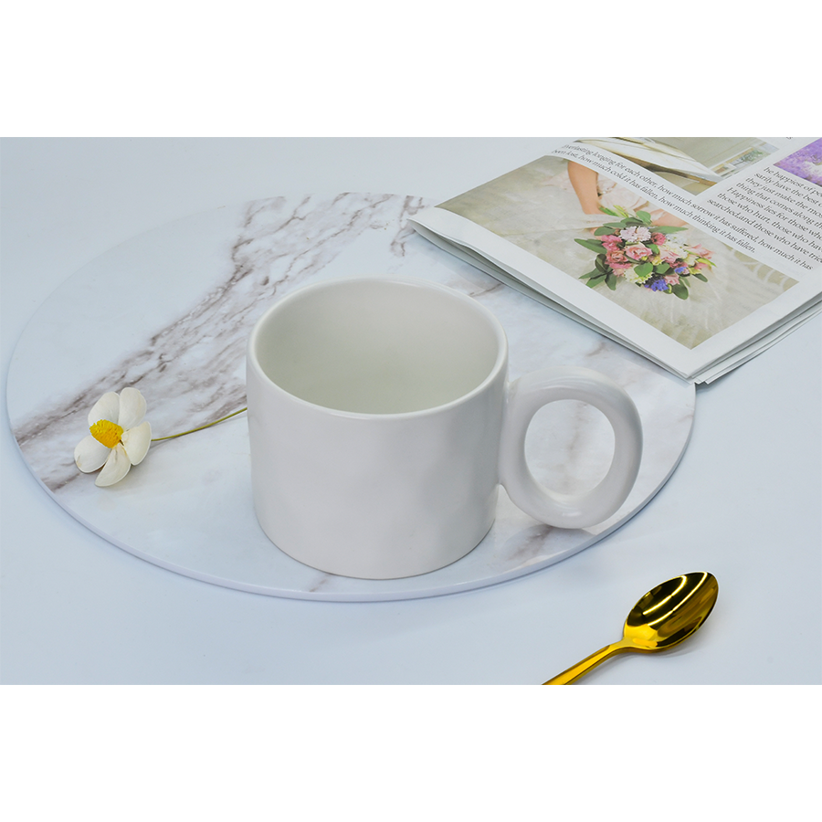 Cark mok matte wit 380ml ø10x8cm