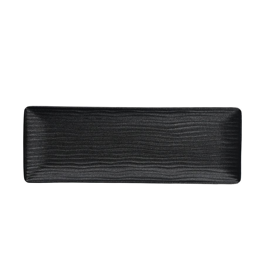 Cark serveerschaal ripple black 31x11cm