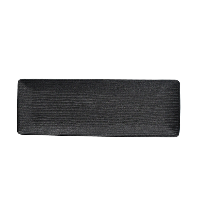 Cark serveerschaal ripple black 38x13cm