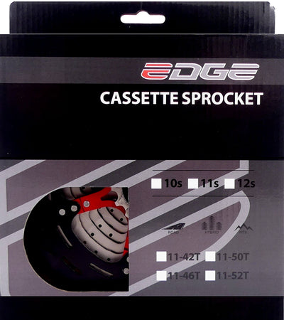Edge cassette 11 speed cs-m9011 11-42t - zilver zwart