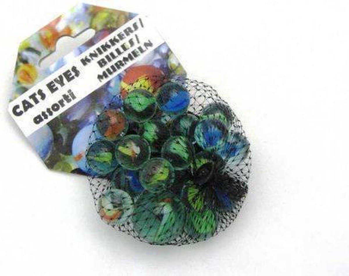 Adic cats eyes knikkers 20 kleine en 1 grote