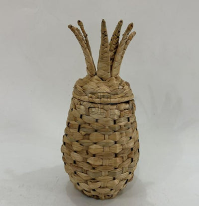 Cosydecor ananas mand riet rotan 30cm opberg