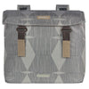 Basil Elegance dubbele fietstas, chateau taupe, gerecycled PET, Universal Bridge, 40-49L
