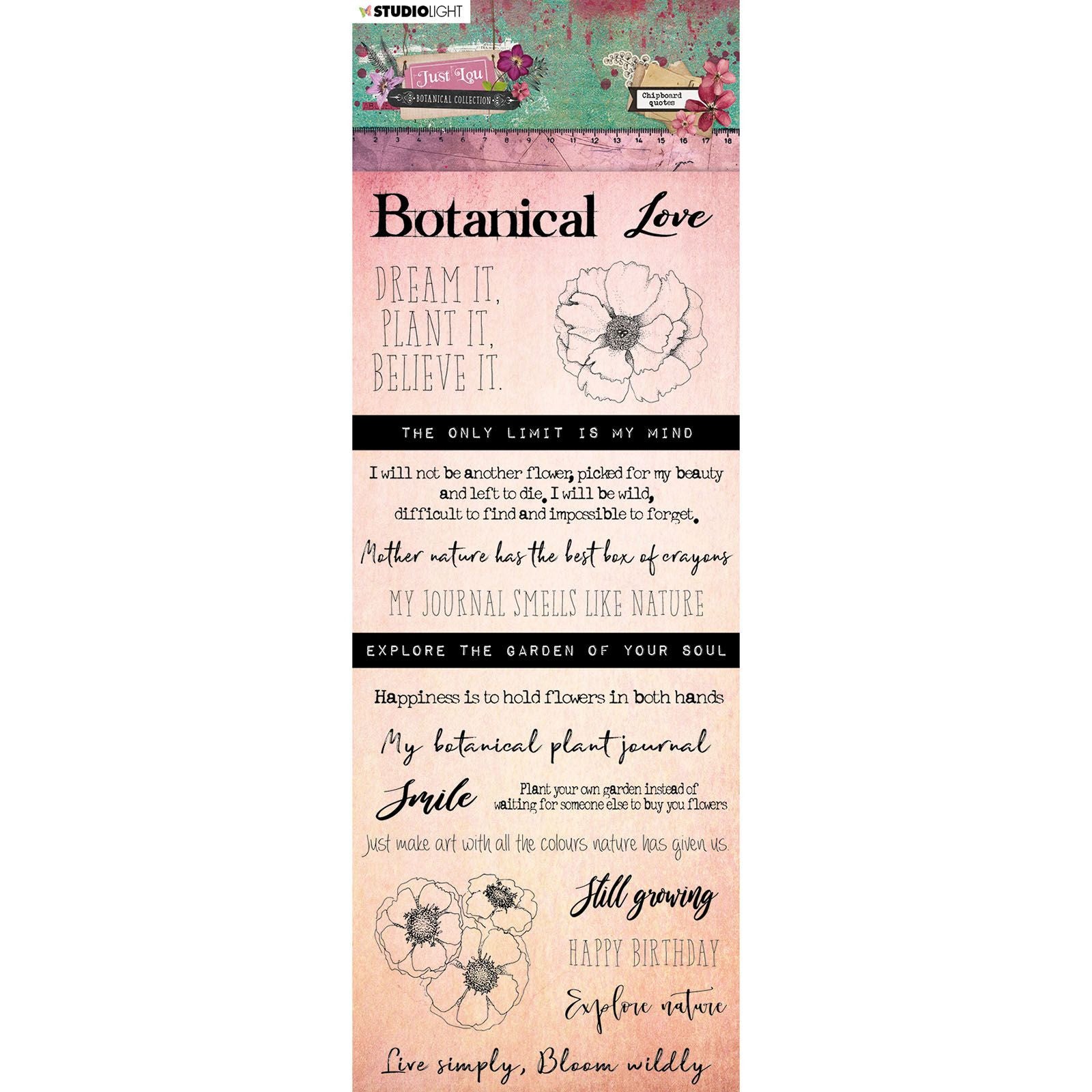 Studio light • chipboard elements just lou botanical collection nr.03