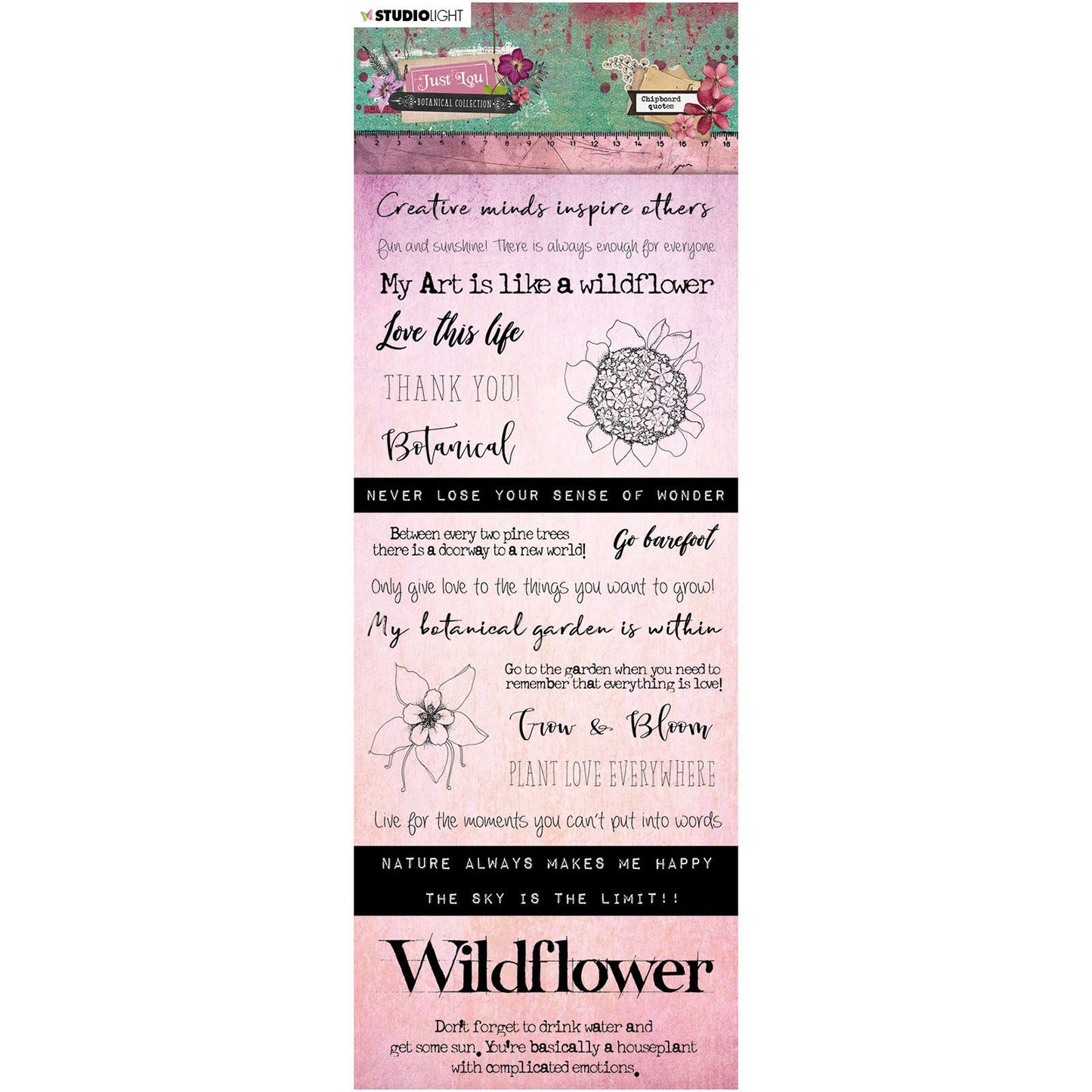 Studio light • chipboard elements just lou botanical collection nr.04