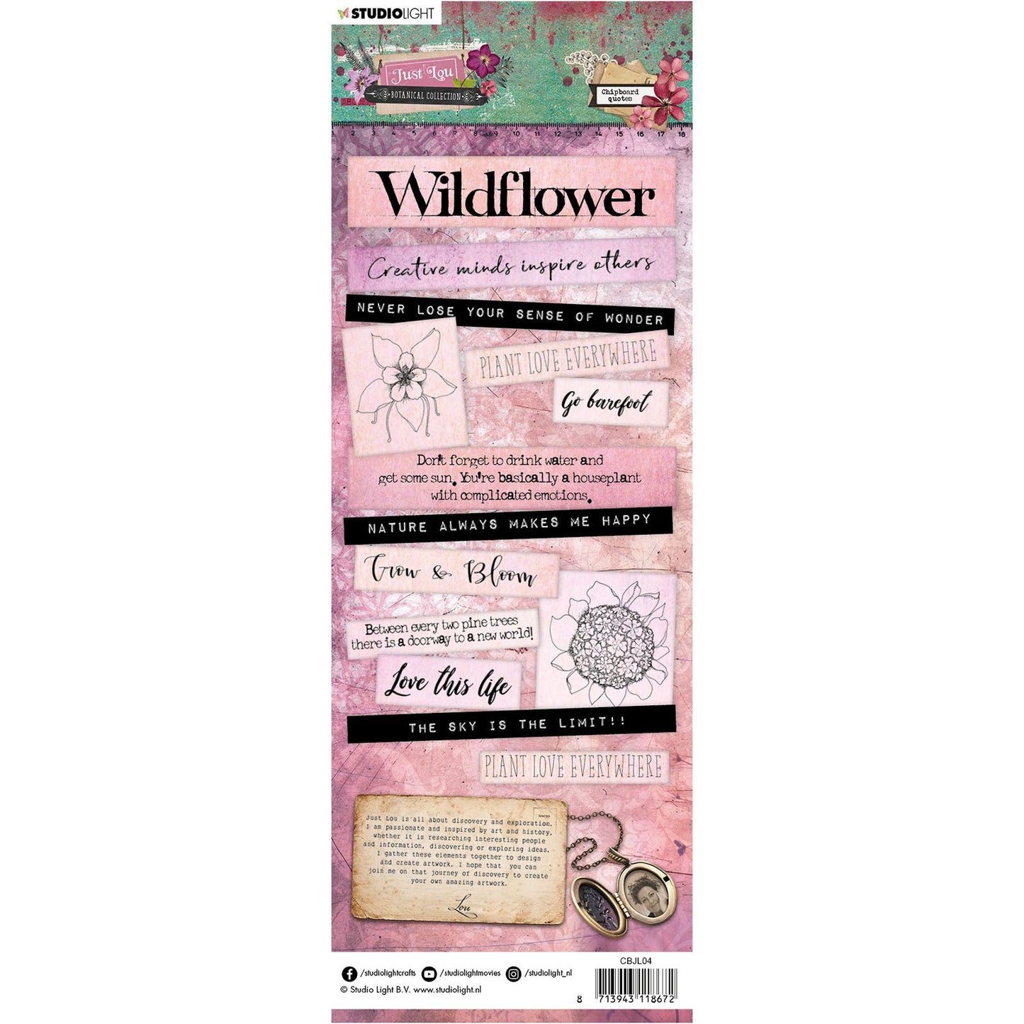 Studio light • chipboard elements just lou botanical collection nr.04