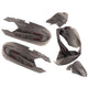 Edge plaatset peugeot kisbee 2t 4t 6-delig - zwart