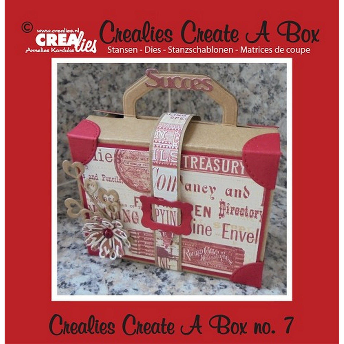 Crealies • create a box snijmal nr.7 koffertje
