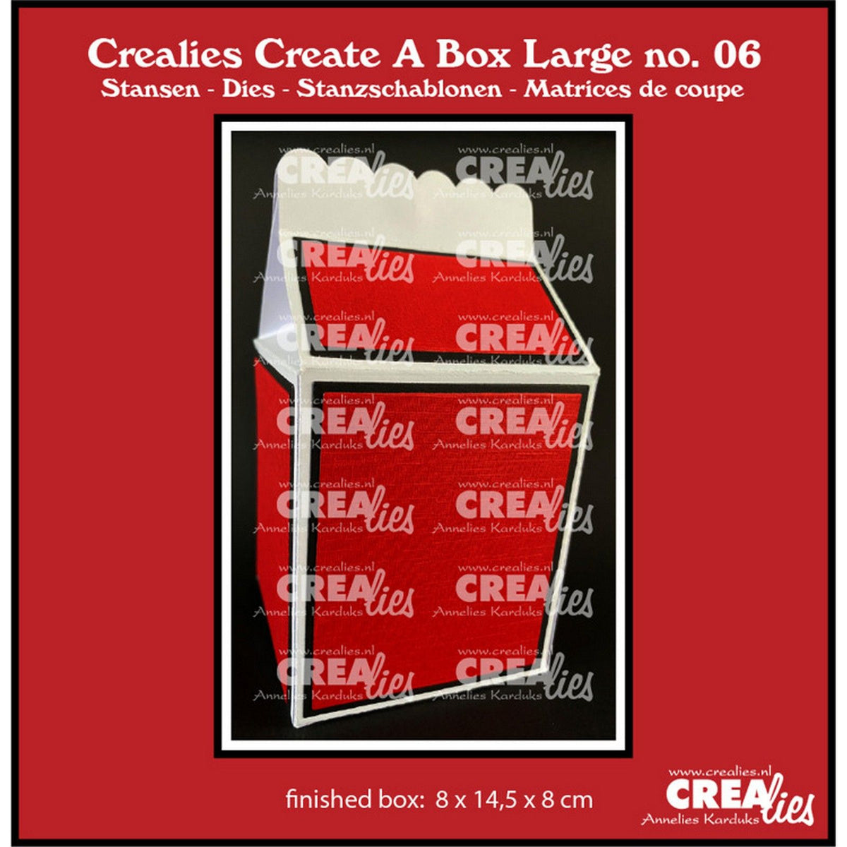 Crealies • create a box snijmal melkpak groot
