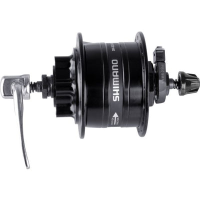 Shimano dynamonaaf 32 gaats hd-3d32 3 watt - voor 6-bouts remschijf - snelspanner - zwart