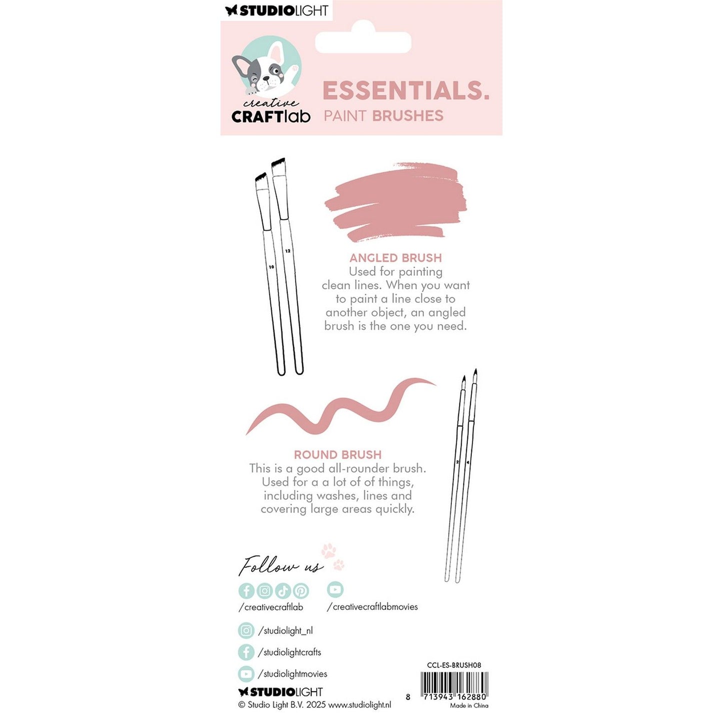 Creative craftlab • essentials brushes set of 4