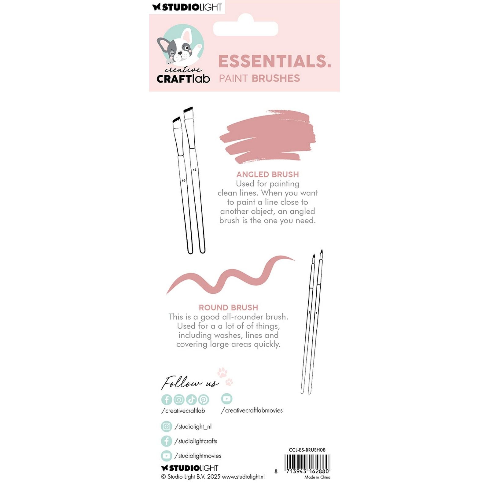 Creative craftlab • essentials brushes set of 4