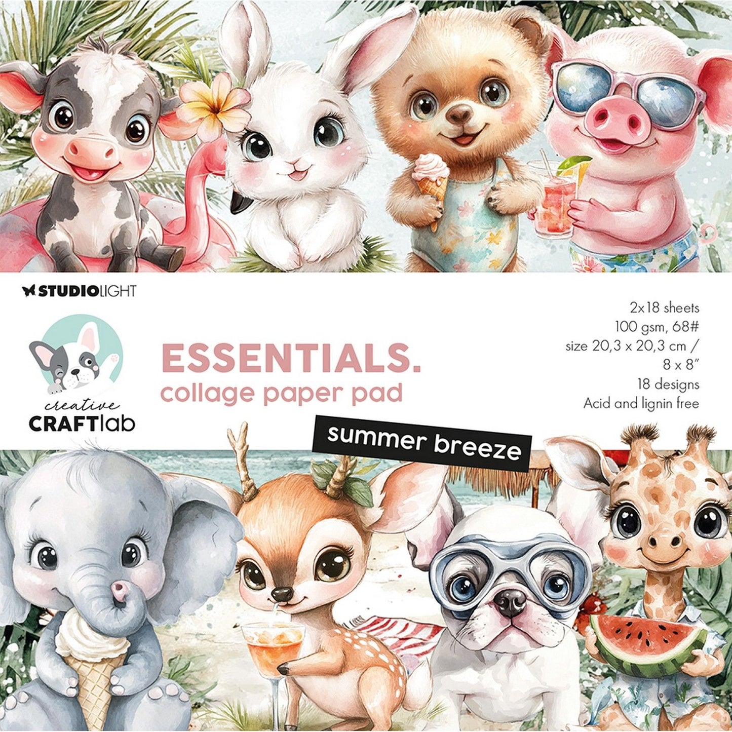 Creative craftlab • essentials collage paper pad summer breeze
