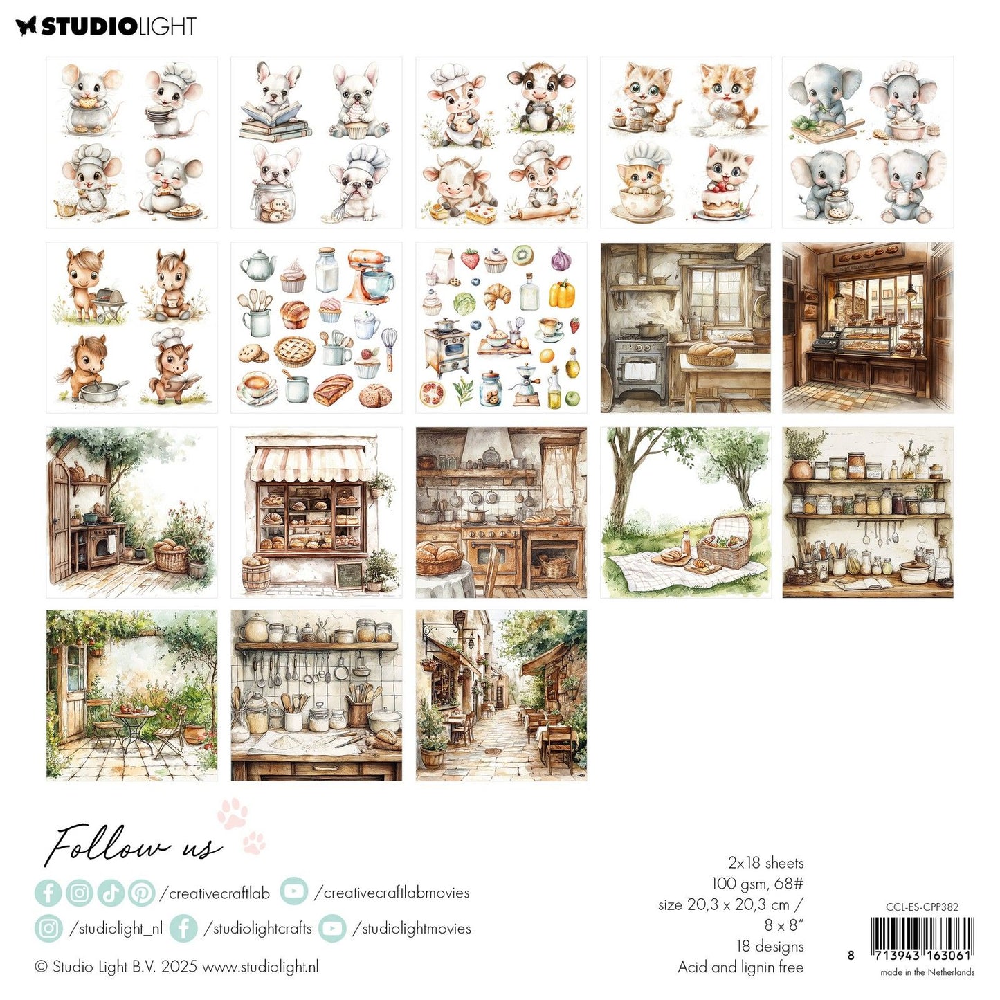 Creative craftlab • essentials collage paper pad sweet as pie