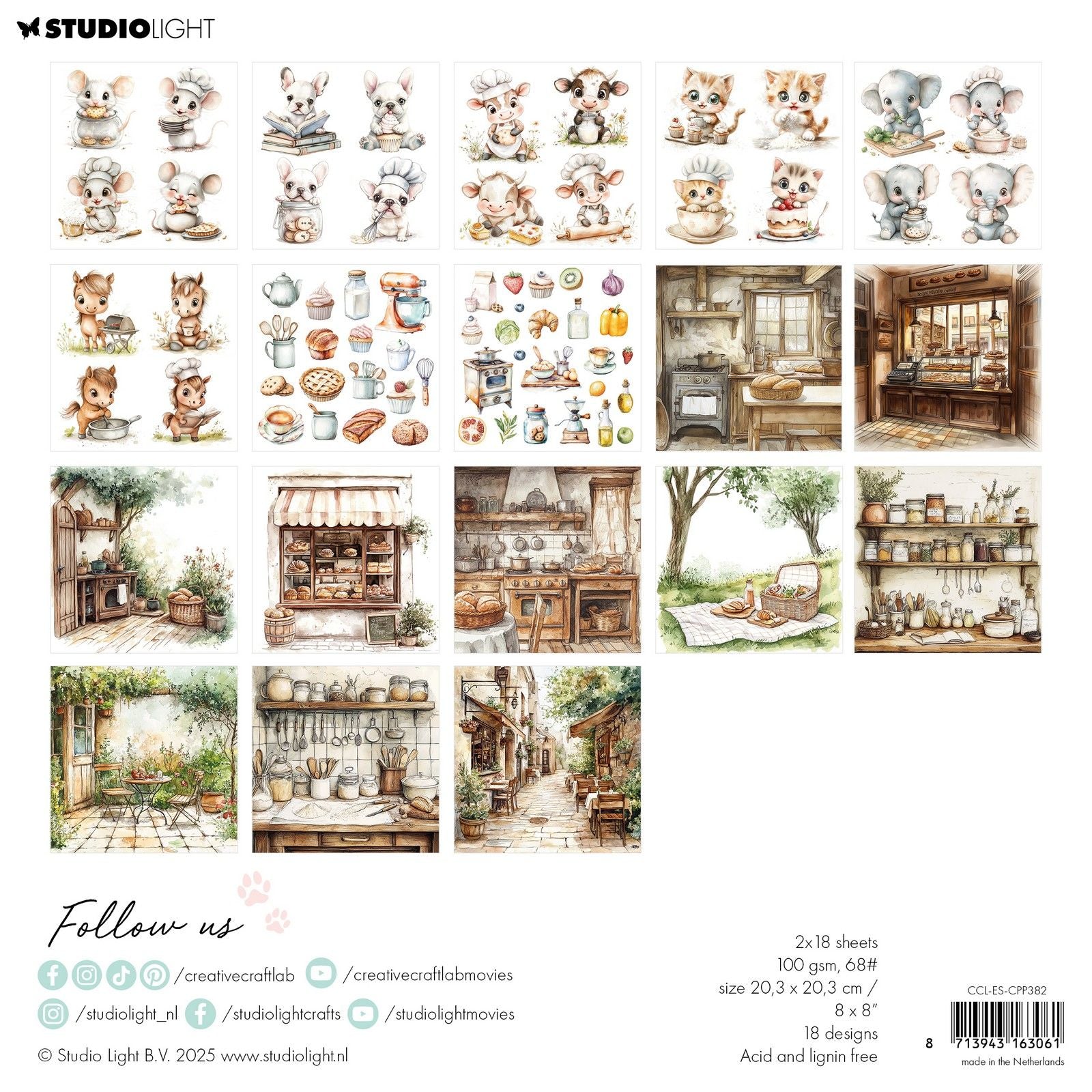 Creative craftlab • essentials collage paper pad sweet as pie