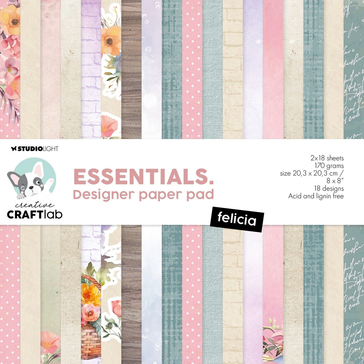 Creative craftlab creative craft lab • essentials designer paper pad felicia