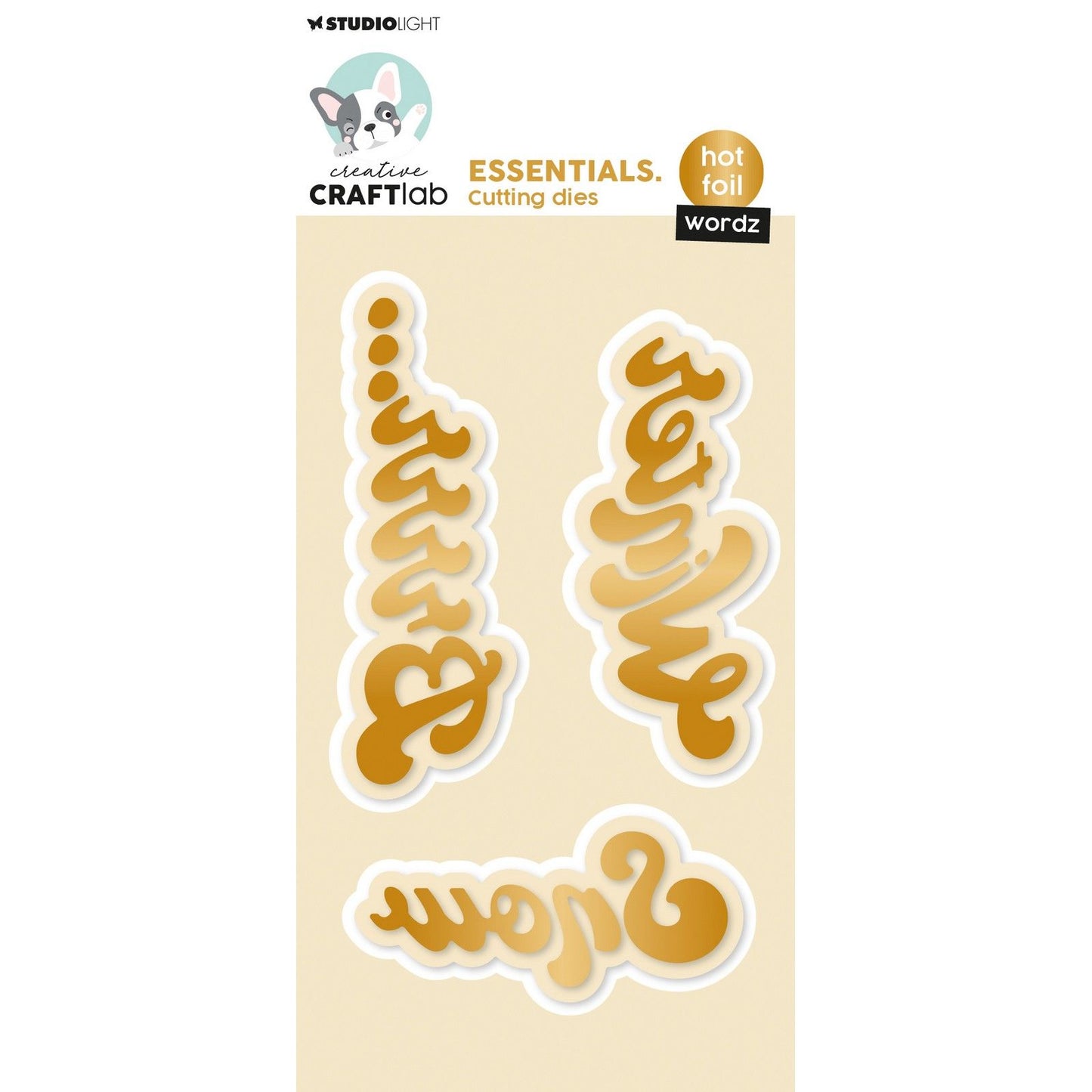Creative craftlab • essentials hot foil cutting die wordz winter