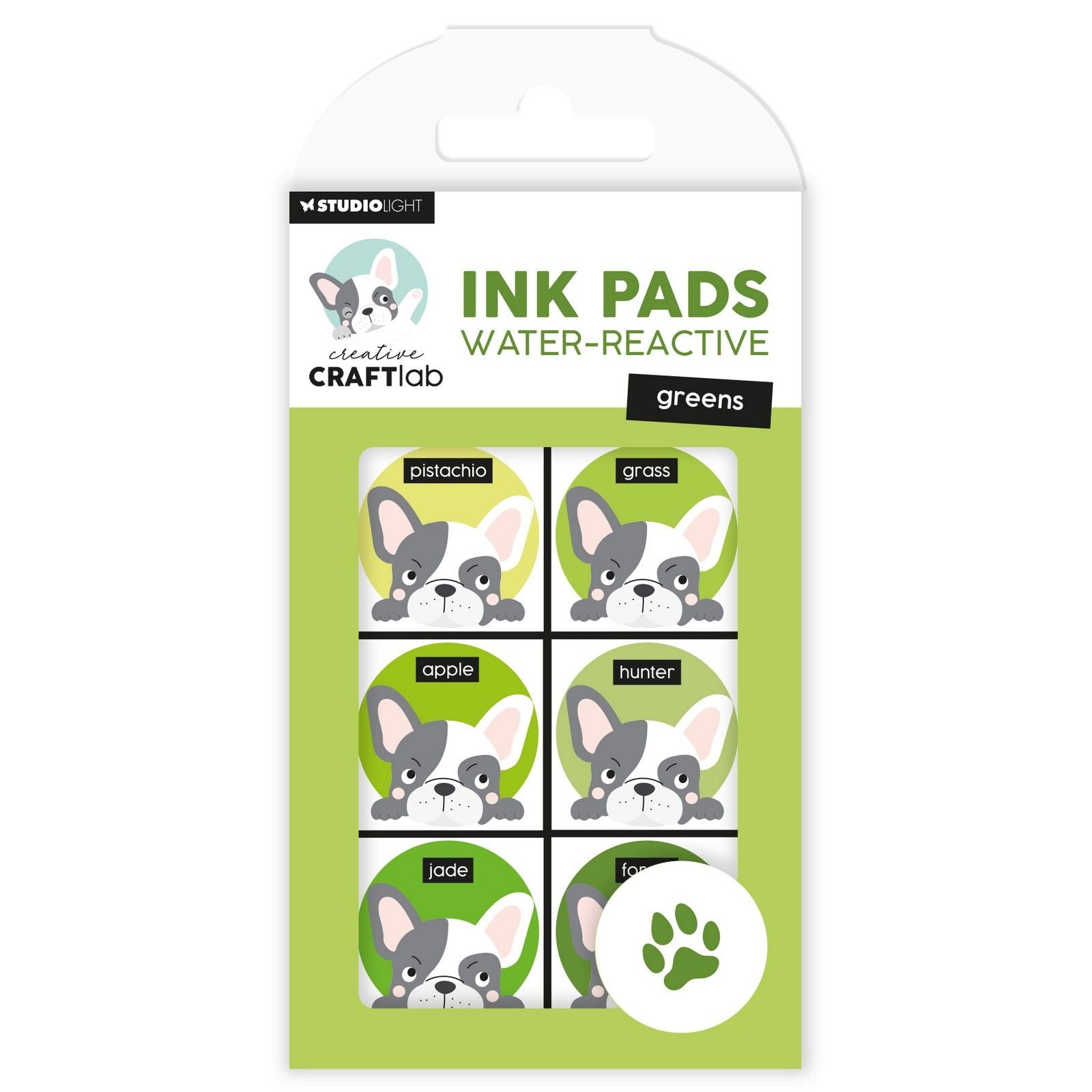 Creative craftlab • essentials ink pads water-reactive greens