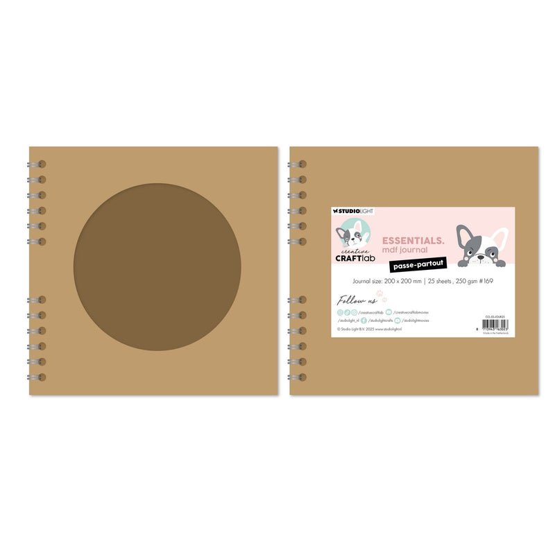 Creative craftlab • essentials mdf journal passe-partout
