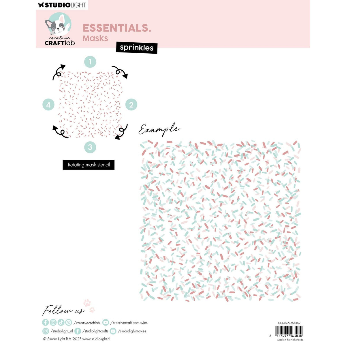 Creative craftlab • essentials mask stencil sprinkles