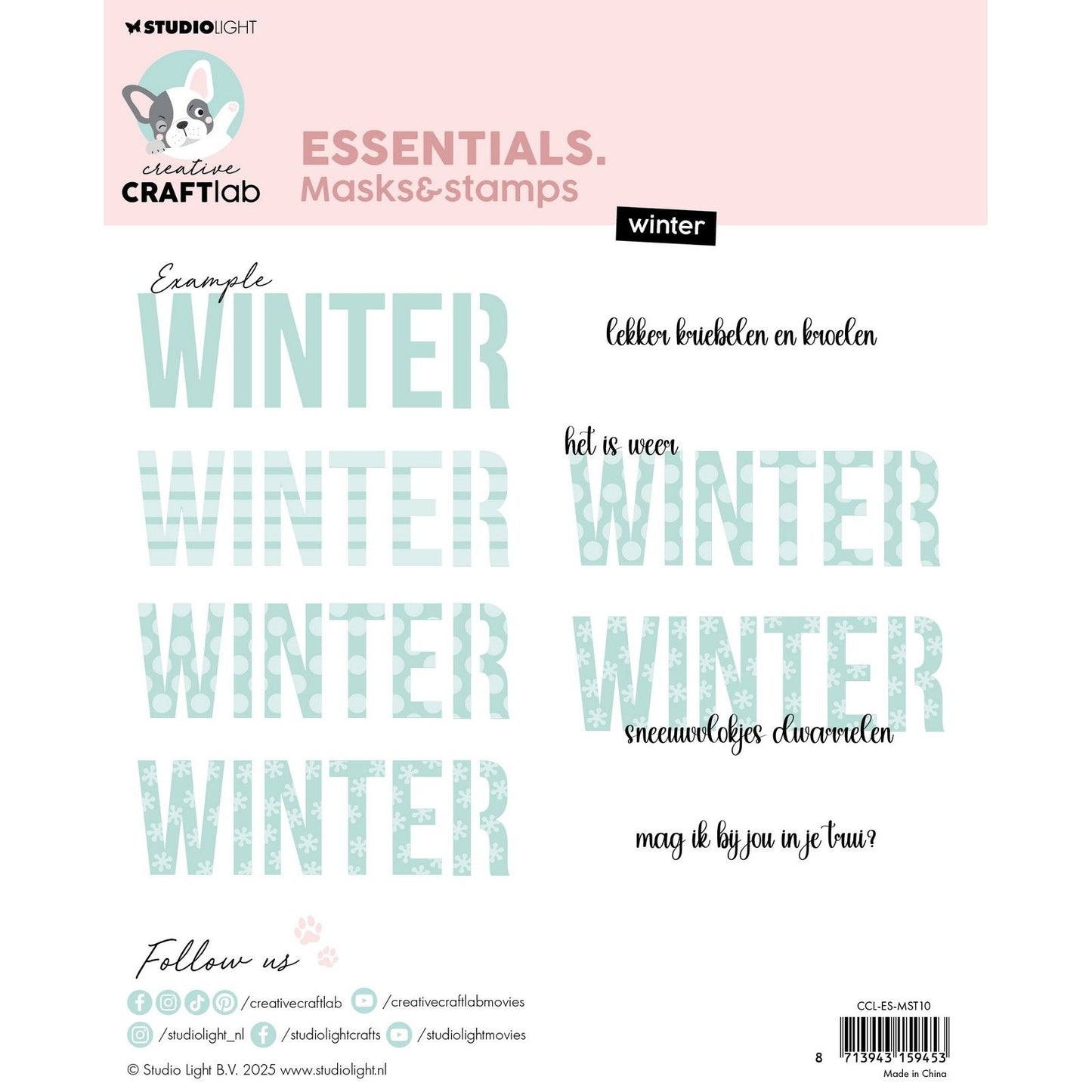Creative craftlab • essentials mask stencil and stamp winter