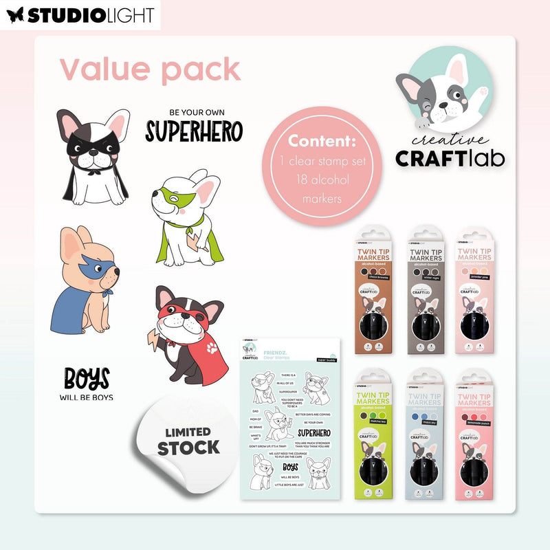 Creative craftlab • essentials value pack twin tip markers