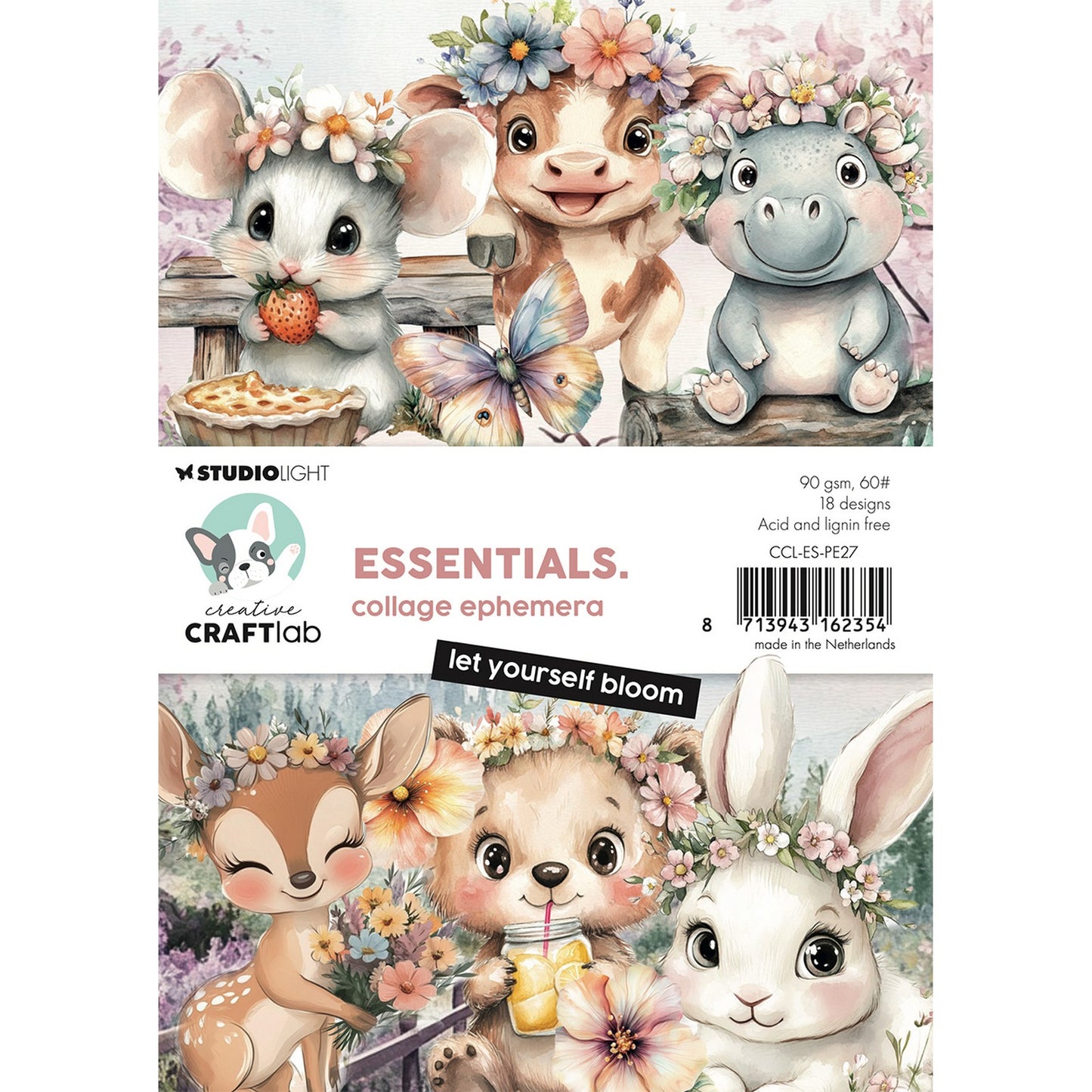 Creative craftlab • essentials collage ephemera let yourself bloom