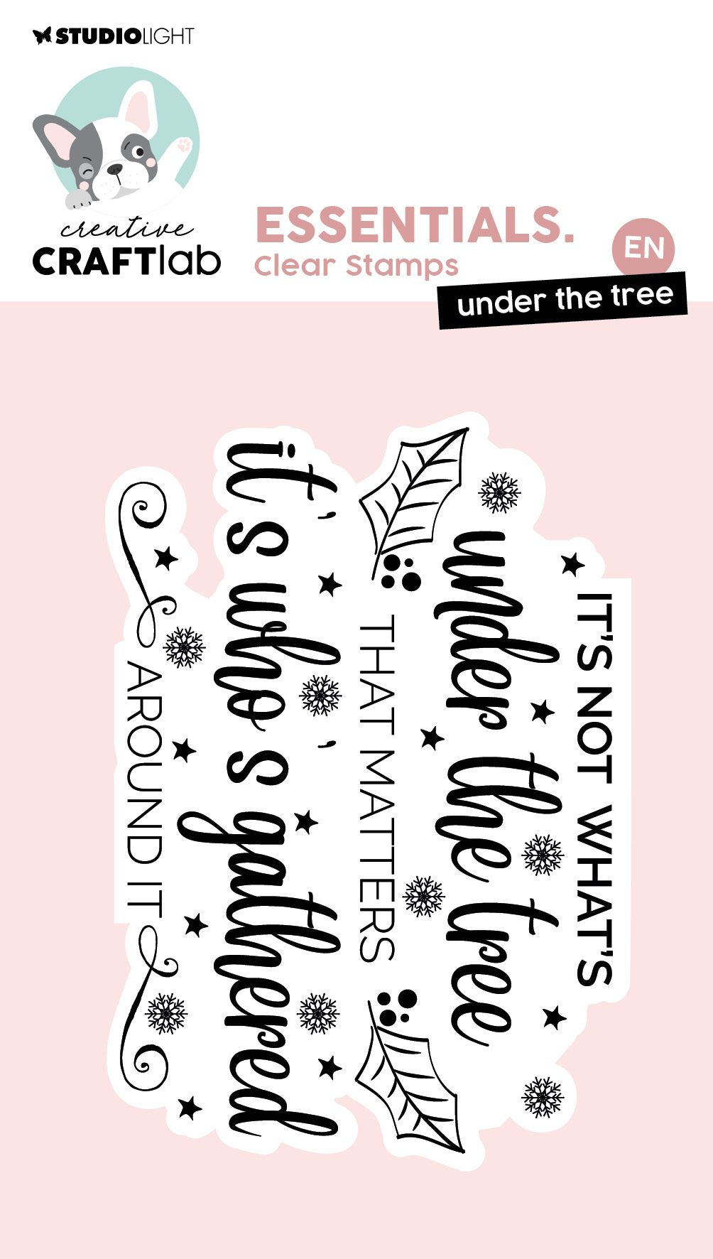 Studio light creative craftlab • essentials clear stamp under the tree