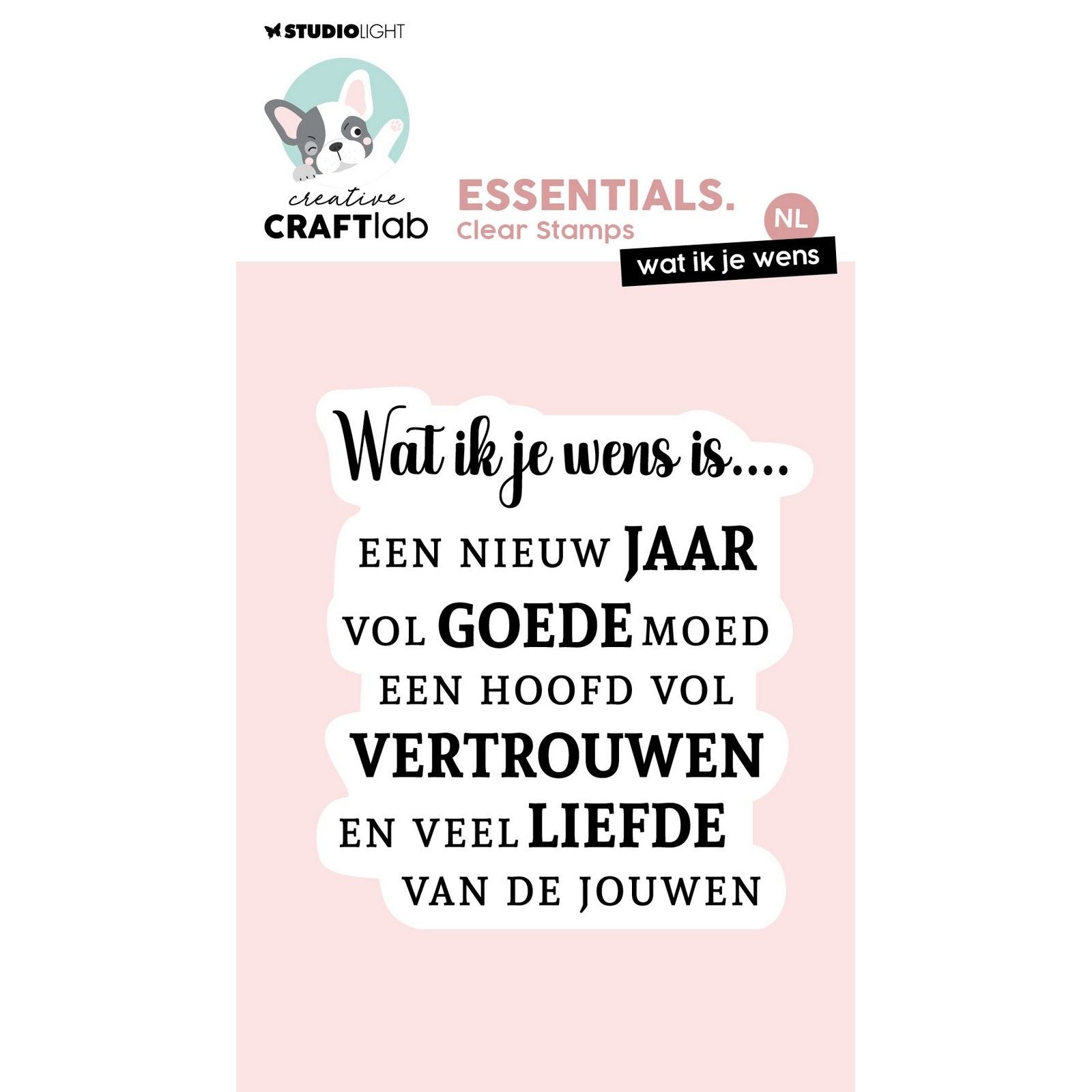 Creative craftlab creative craft lab • essentials clear stamp wat ik je wens