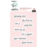Creative craftlab • essentials clear stamp nl teksten - afbeelding 1