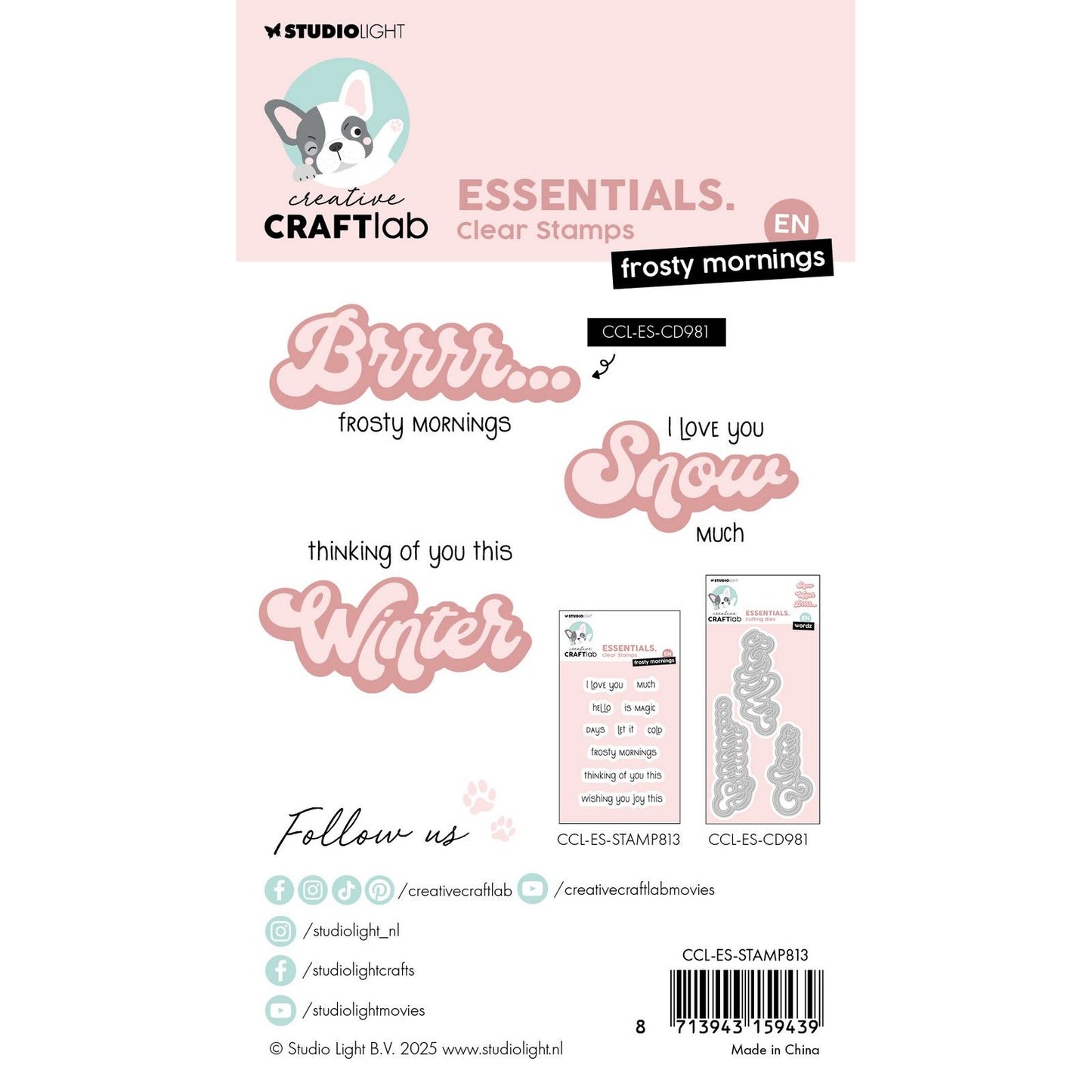 Creative craftlab • essentials clear stamp frosty mornings