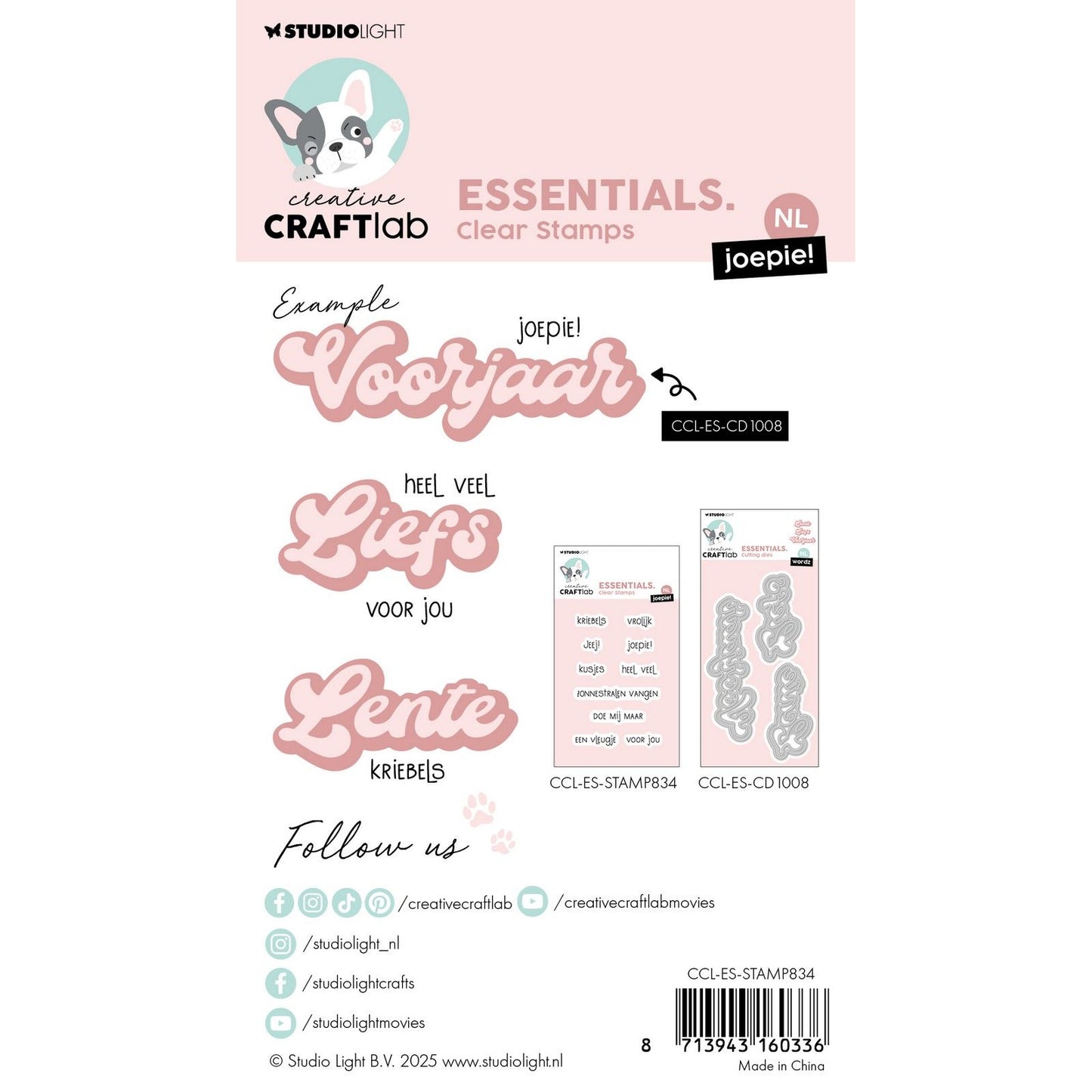 Creative craftlab • essentials clear stamp nl joepie