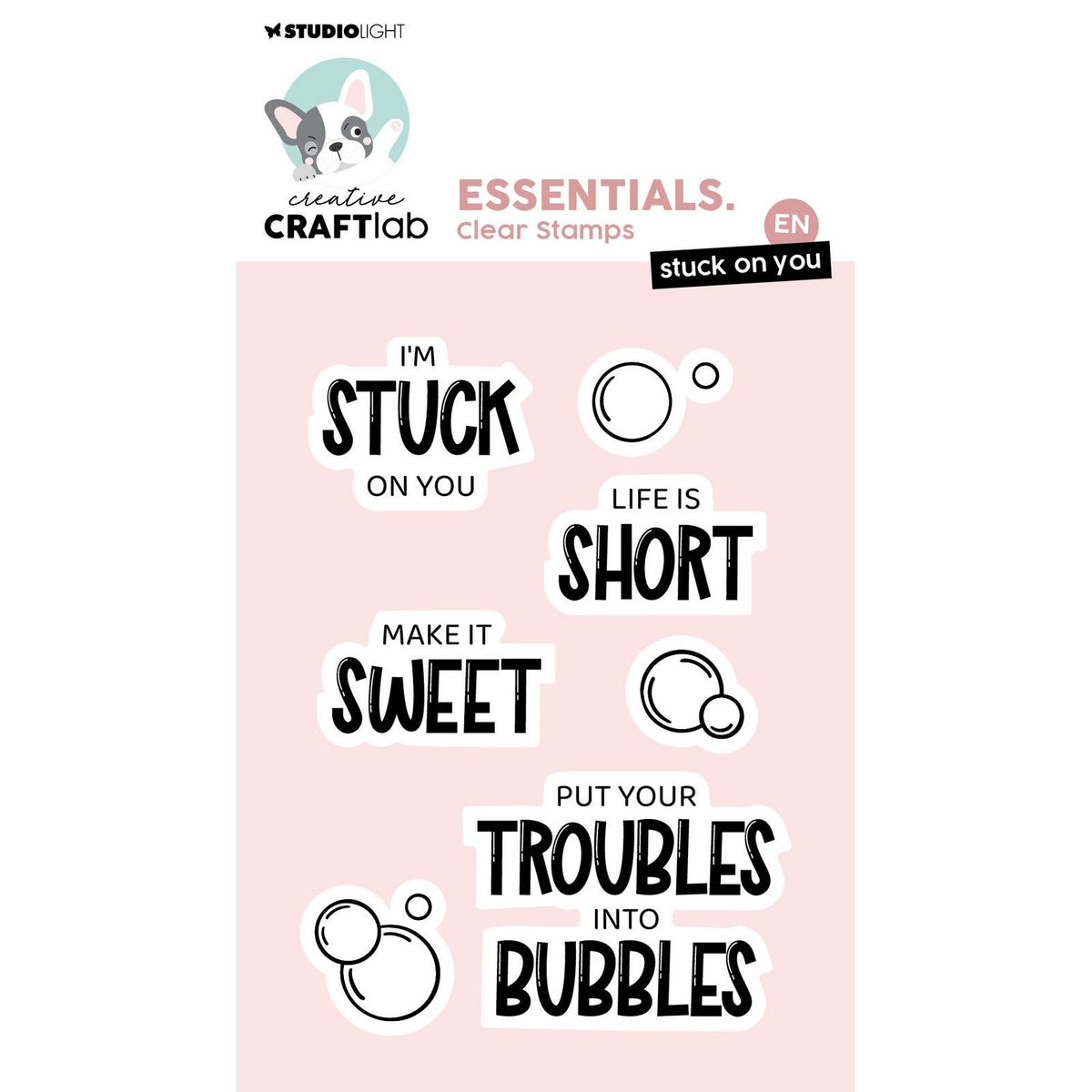 Creative craftlab • essentials clear stamp stuck on you