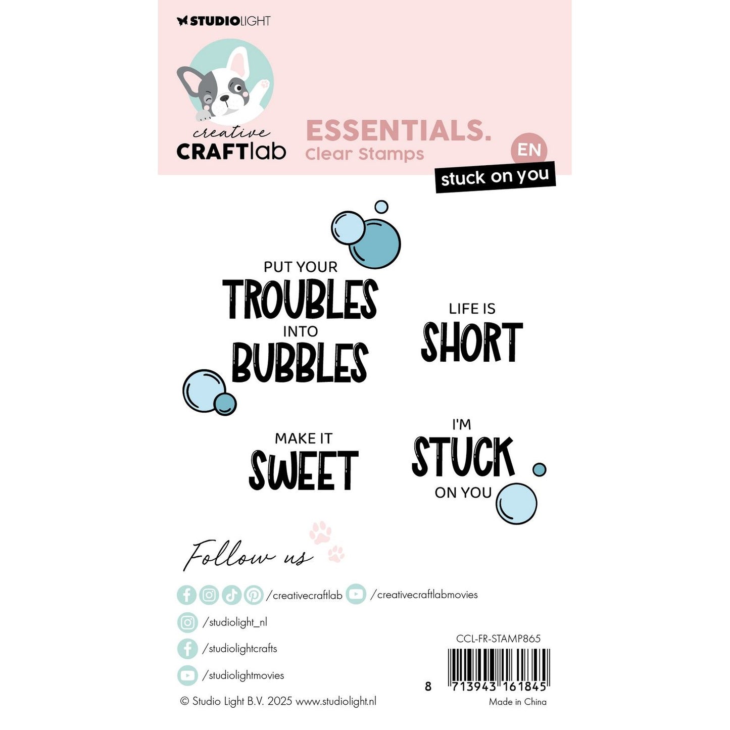 Creative craftlab • essentials clear stamp stuck on you