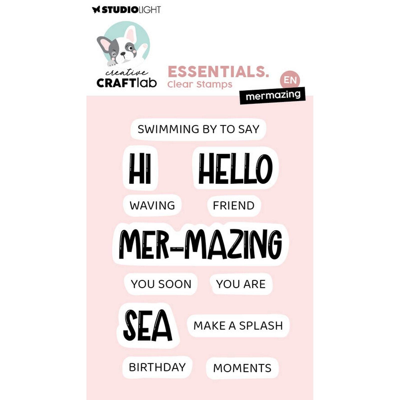Creative craftlab • essentials clear stamps mermazing