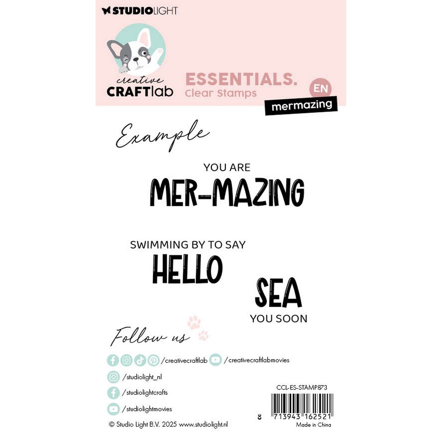 Creative craftlab • essentials clear stamps mermazing