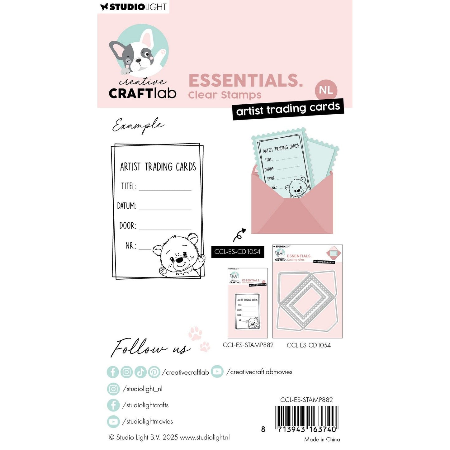 Creative craftlab • essentials clear stamp artist trading cards