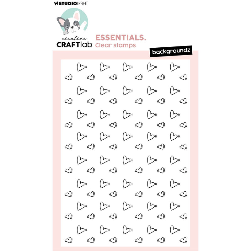 Creative craftlab • essentials clear stamp backgroundz hearts