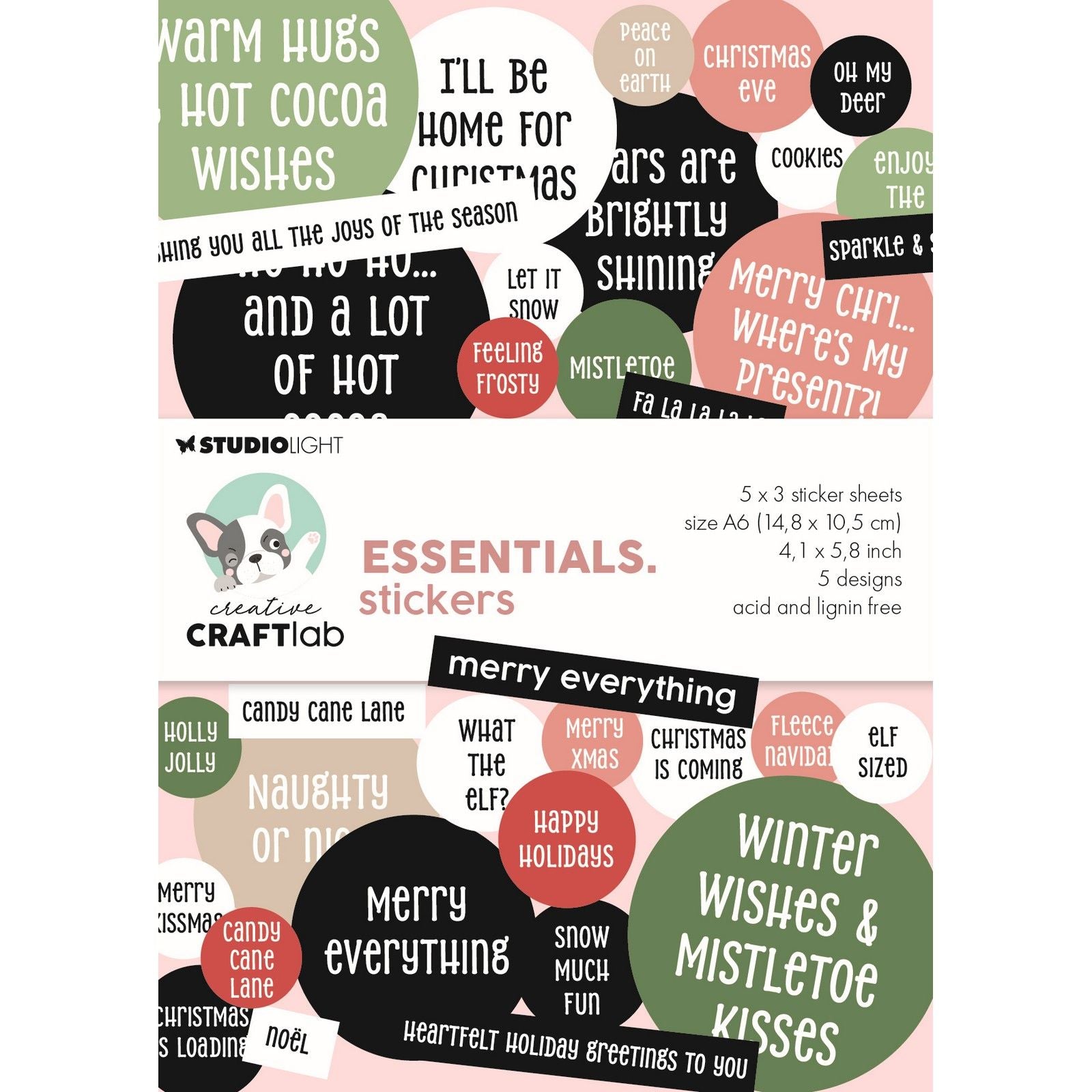 Creative craftlab • essentials stickers merry everything
