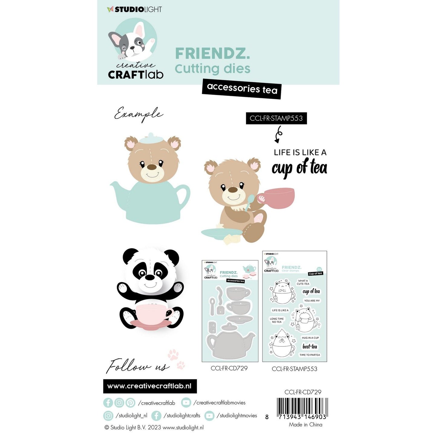 Creative craftlab • friendz snijmal accessoires tea