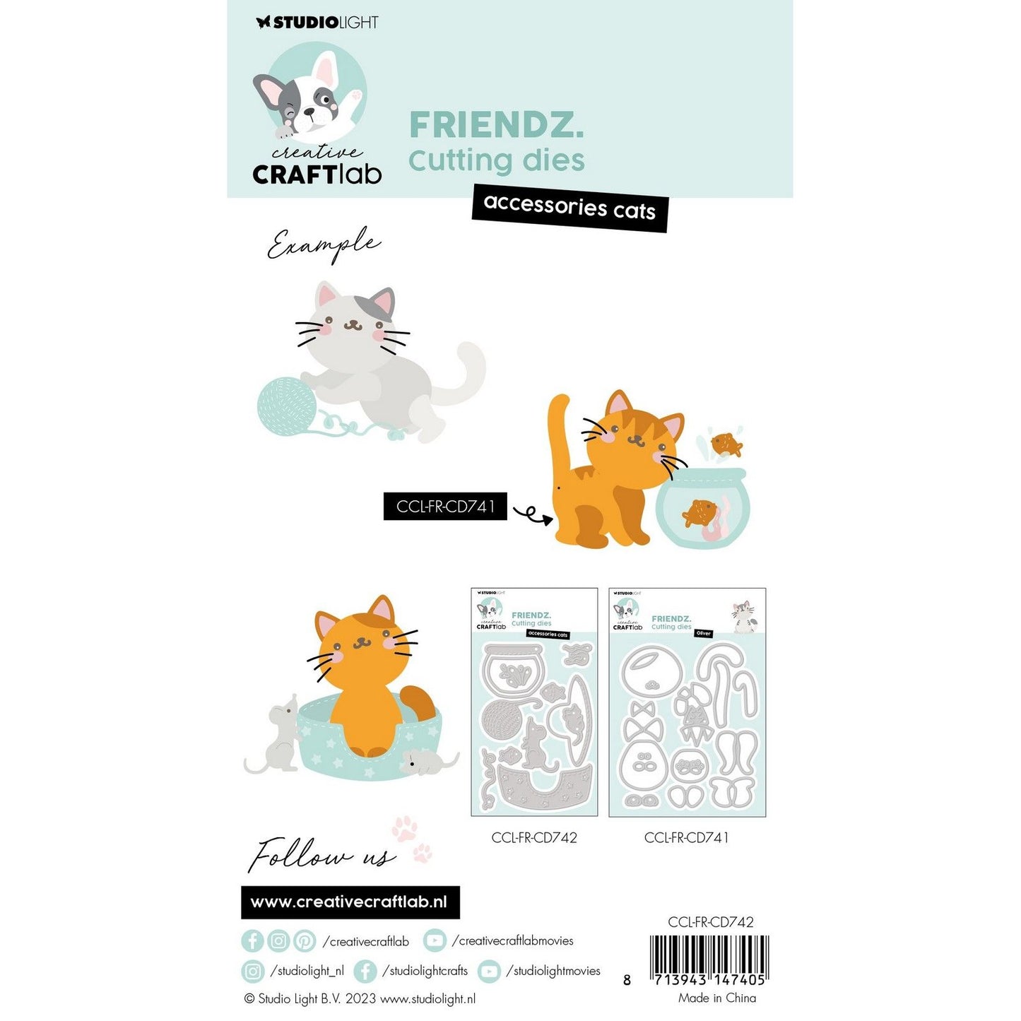 Creative craftlab • friendz cutting die accessories cats