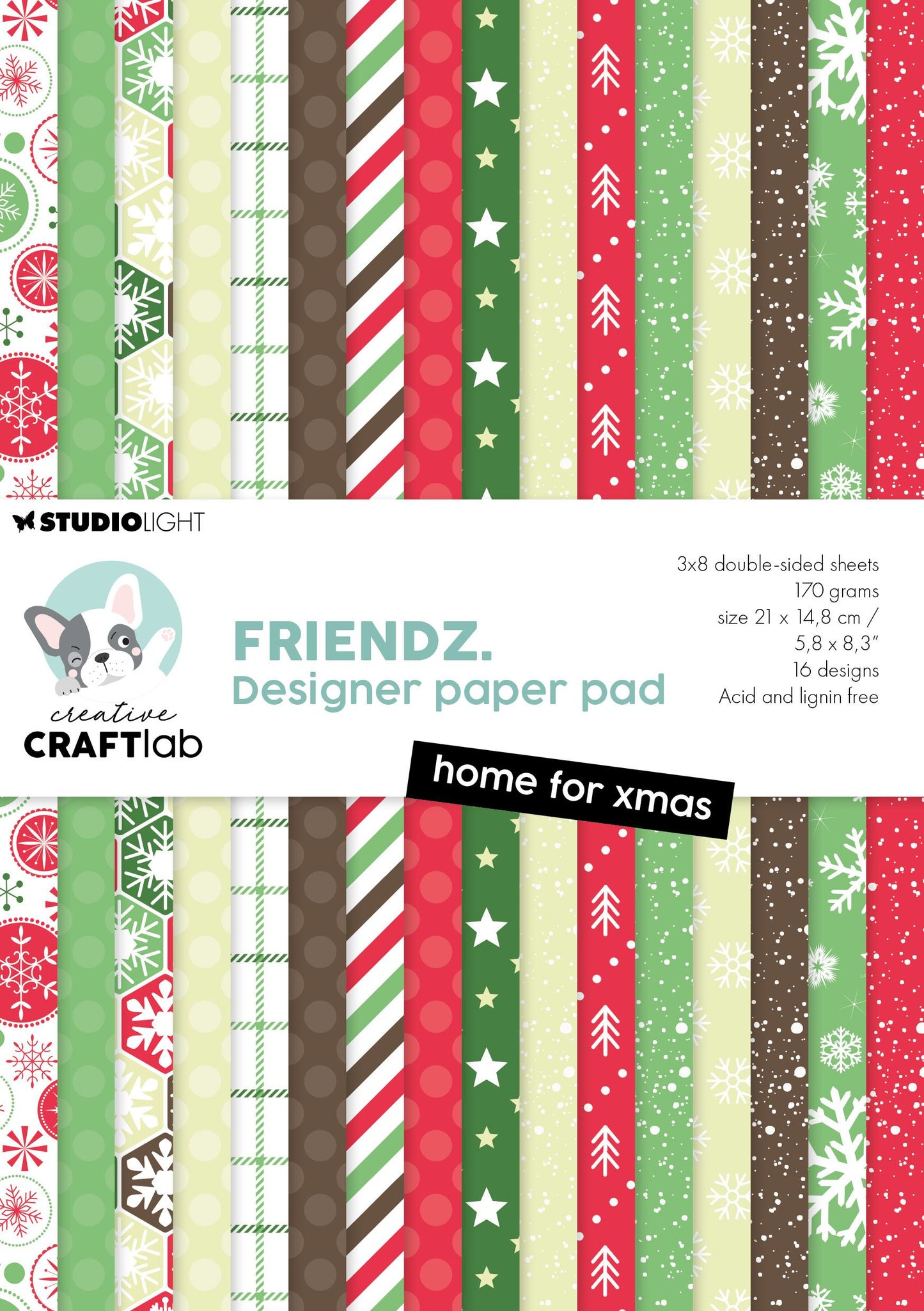 Studio light creative craftlab • friendz design paper pad home for xmas