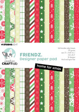 Studio light creative craftlab • friendz design paper pad home for xmas - afbeelding 1