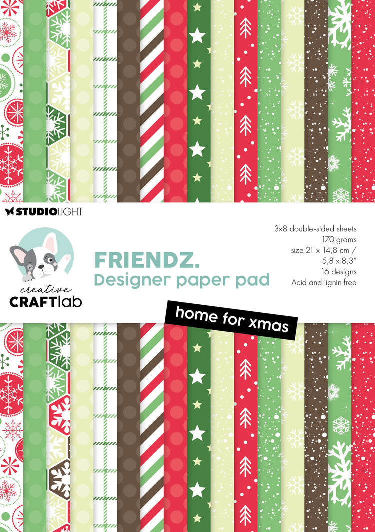 Studio light creative craftlab • friendz design paper pad home for xmas