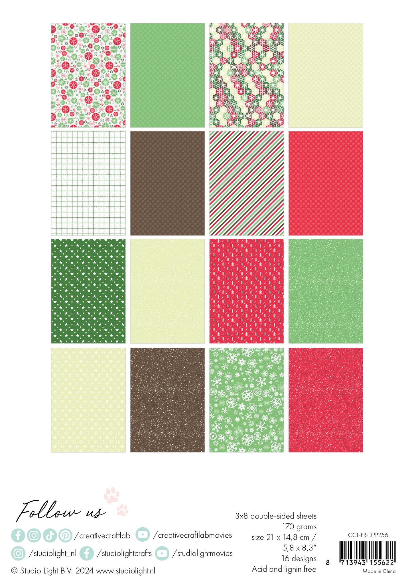Studio light creative craftlab • friendz design paper pad home for xmas