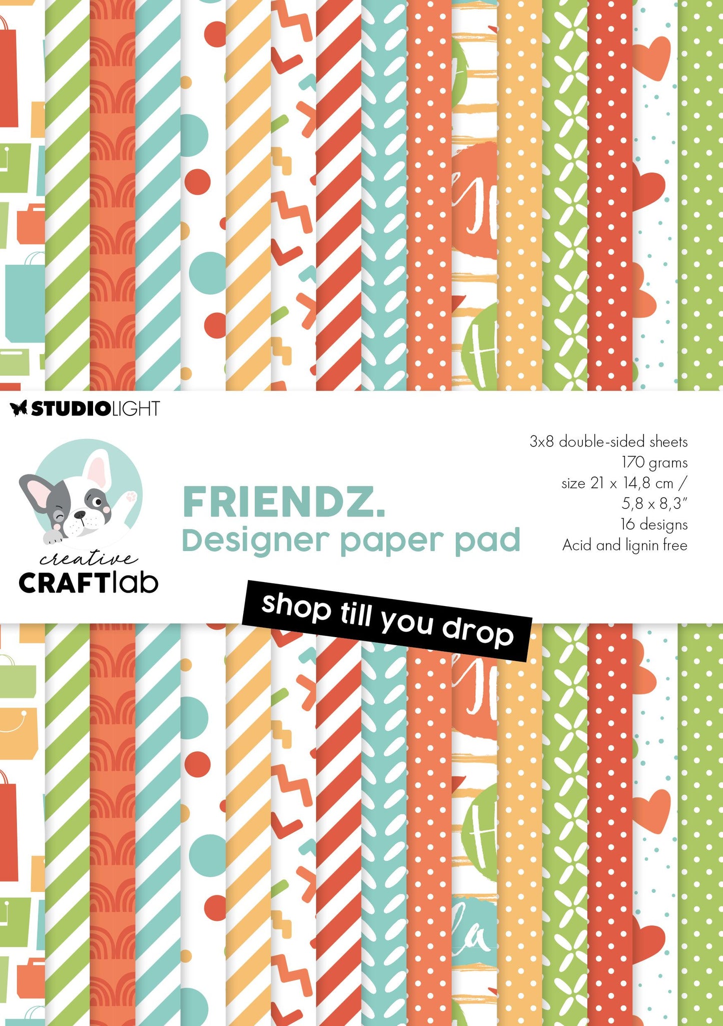 Studio light creative craftlab • friendz design paper pad shop till you drop