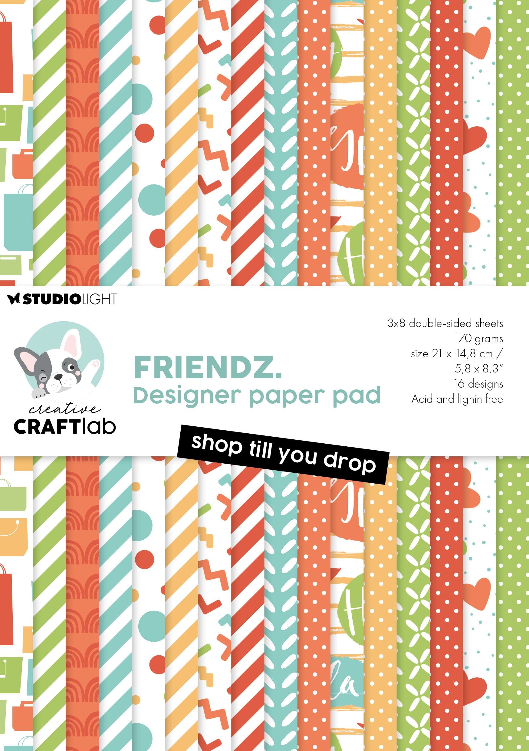 Studio light creative craftlab • friendz design paper pad shop till you drop