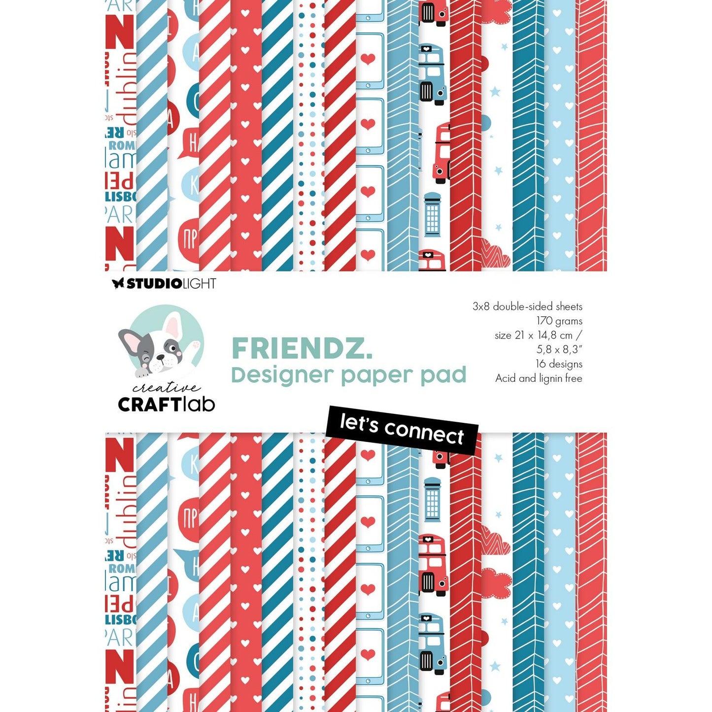 Creative craftlab creative craft lab • friendz designer paper pad let's connect