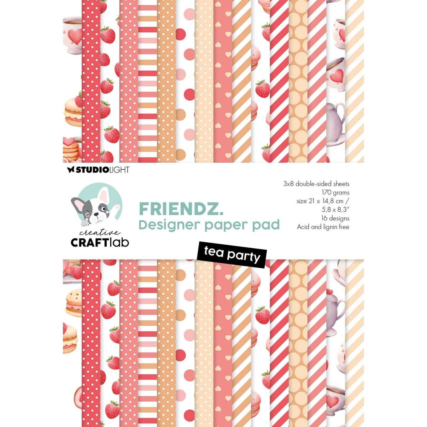 Creative craftlab • friendz design paper pad tea party
