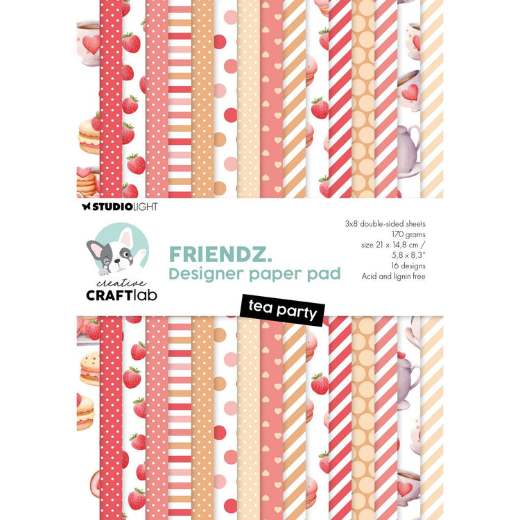 Creative craftlab • friendz design paper pad tea party
